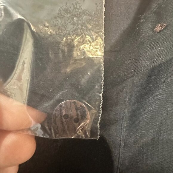 Soft Surroundings Embroidered Dress Size Medium Boho Black Cotton Maxi NWOT - Picture 5 of 9